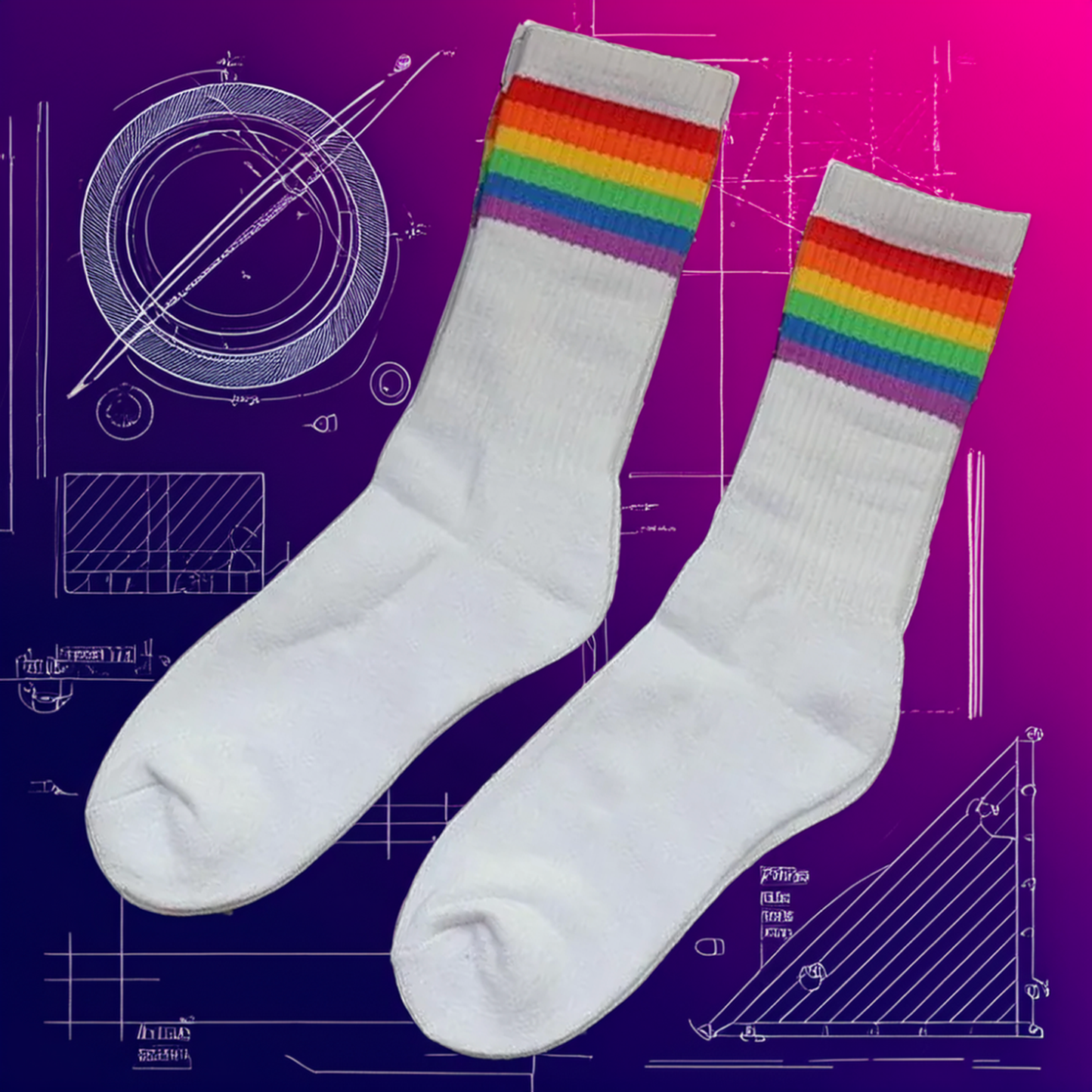 Rainbow Streetwear Socks